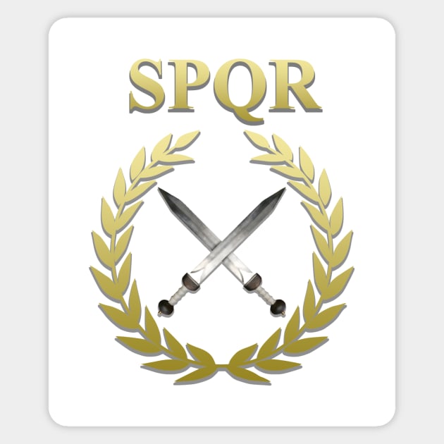 SPQR Roman Gladius Sticker by AgemaApparel